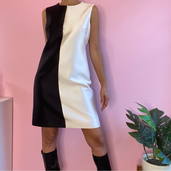 Teri Jon by Rickie Freeman Silk Colorblock Sheath Dress, 6 - Picture 10 of 10